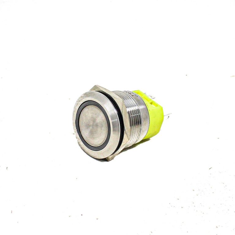 Yellow 22 mm 12V 24 V LATCHING Metal Switch 5