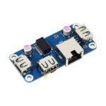 Waveshare Ethernet / USB HUB HAT (B) for Raspberry Pi Series,  1x RJ45,  3x USB 2.0