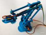 Techno-Tirupati; Robotic Arm With Gripper(only 3D Printed plastic parts) with All Nuts & Bolts Included,  Servos and controller Not Included.