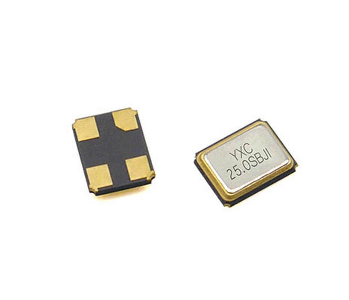 image YSX321SL 25MHZ 12PF 10PPM 4pins SMD SMT Metal Surface Quartz Crystal