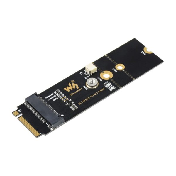 M.2 M KEY To A KEY Adapter,  for PCIe Devices,  Supports USB Conversion
