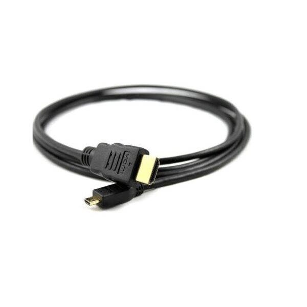 Black 1.5M Micro HDMI to,  HDMI Copper-Clad Steel,  Cable for Raspberry Pi 4B