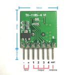 QIACHIP 433 mhz Mini Wireless RF Remote Control 1527 EV1527 Learning code 433mhz Transmitter For Gate garage door Alarm Light controller