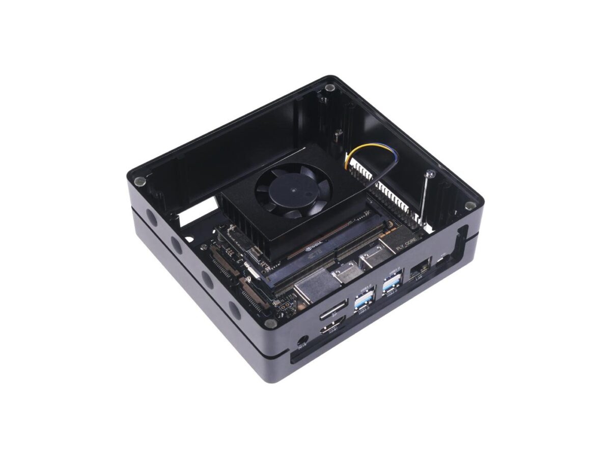 reComputer Jetson 20 1 H2 with Jetson Xavier NX module Aluminium case pre installed JetPack System 8