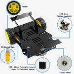 2 Wheel Smart Car Robot Chassis Kit – Modern DIY Design for Arduino,  Raspberry Pi,  ESP etc
