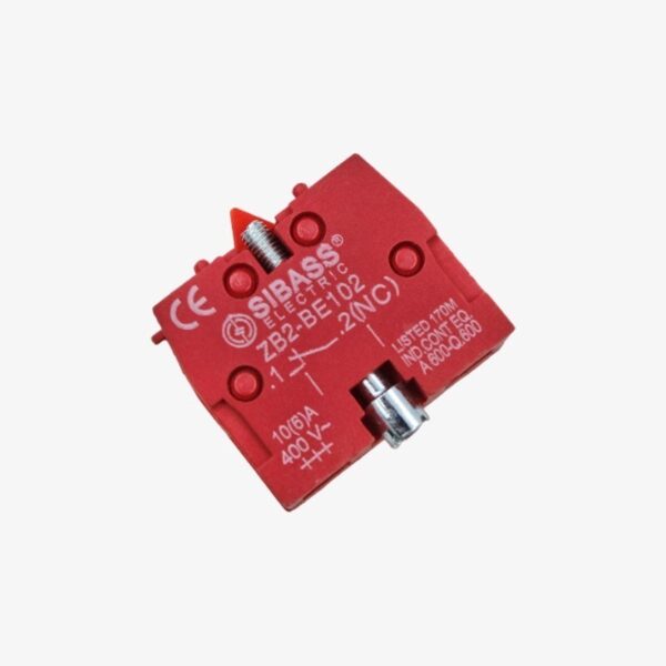 Sibass ZB2-BE102 Push Contact Element 22.5mm RED (NC)