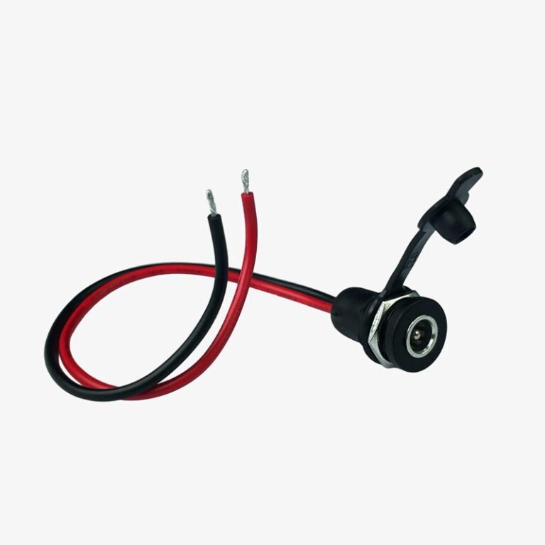 DC Female jack with waterproof connector and wire – High Quality
