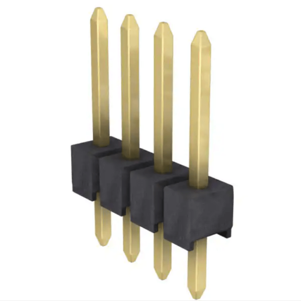 2.54mm 4 Pin Single Row Header Strip Gold – G800W304018EU