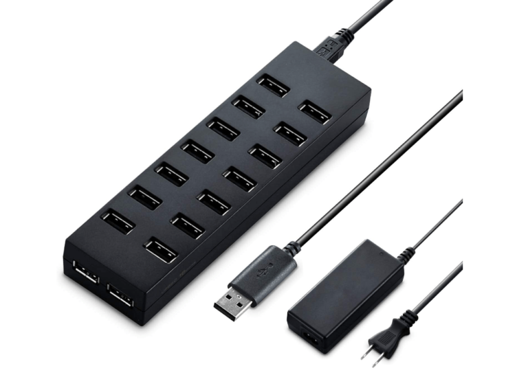 Robozar 16 Elecom U2H-Z16SBK 16 Port USB Hub