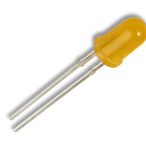 5mm High Intensity Amber LED 5000 mcd