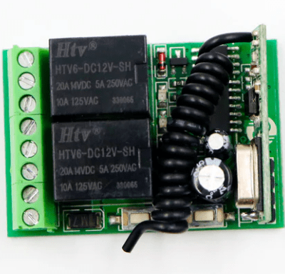 12V DC 315 MHz 2 Channel RF Receiver Module with Casing